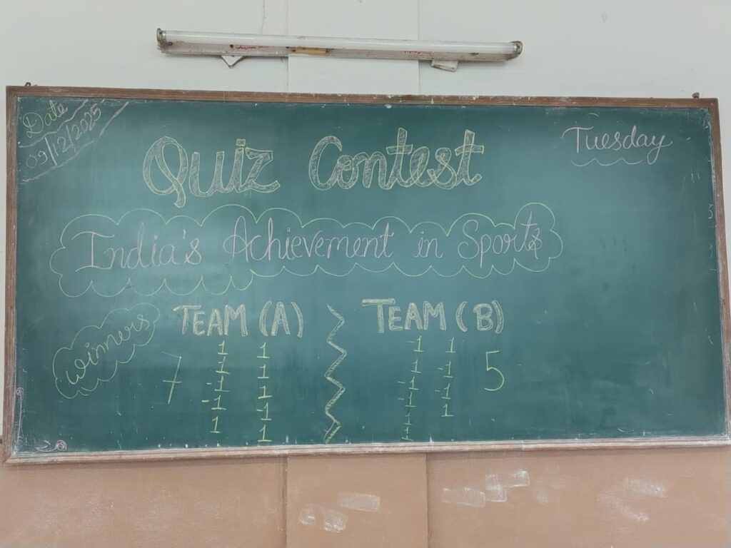 Quiz Contest India’s Achievement in Sports-2025